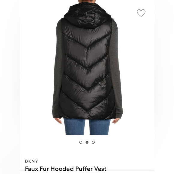 DKNY
Faux Fur Hooded Puffer Vest - Picture 5 of 6